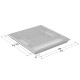 CUTLERY TRAYS VOLPATO 60, WHITE - FULL EXTENSION VOLPATO CUTLERY TRAYS